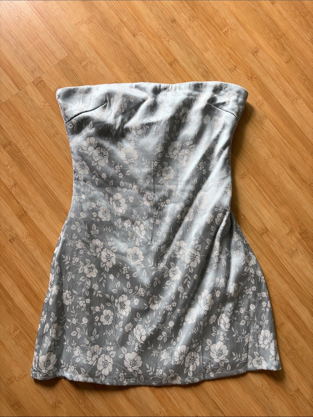 Ramie Strapless Dress